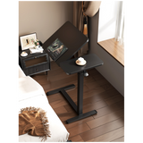 Multi-Function Height-Adjustable Desk - Side Bed Table – Ergonomic Sit-Stand Workstation White