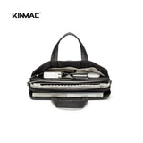 Professional KINMAC Laptop Bag KMC 468-69: Premium PU Leather, Water-Resistant, 3-Compartment Storage