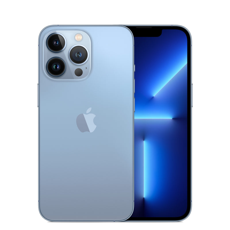 iPhone 13 Pro - Open Box Sierra Blue, back and front