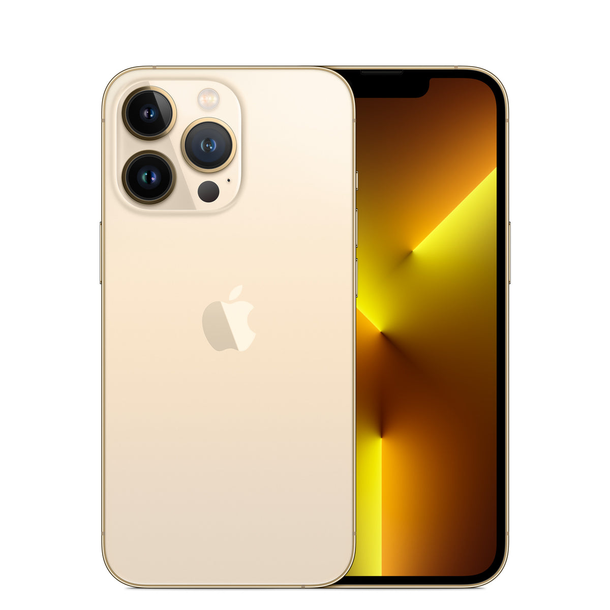 iPhone 13 Pro - Open Box Gold, back and front