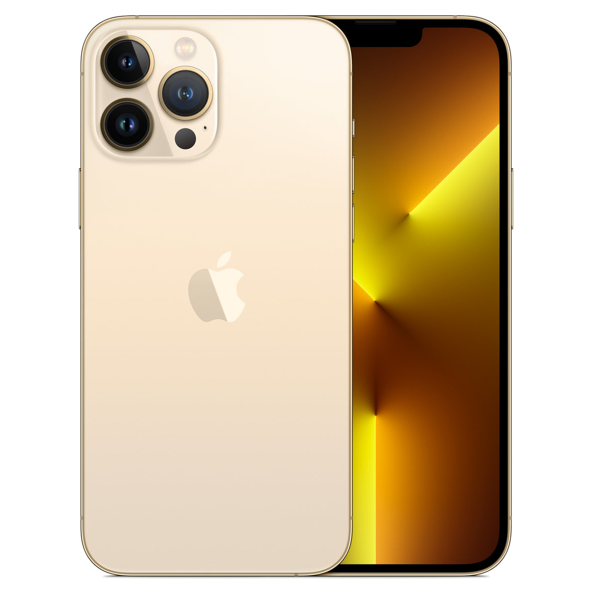 iPhone 13 Pro Max - Open Box Gold, back and front