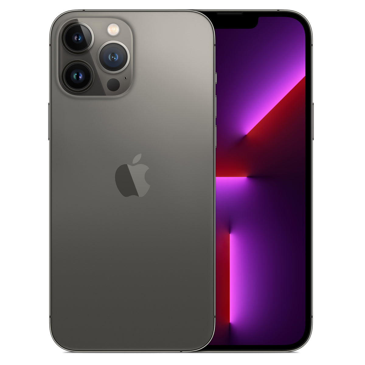 iPhone 13 Pro Max - Open Box Graphite, back and front