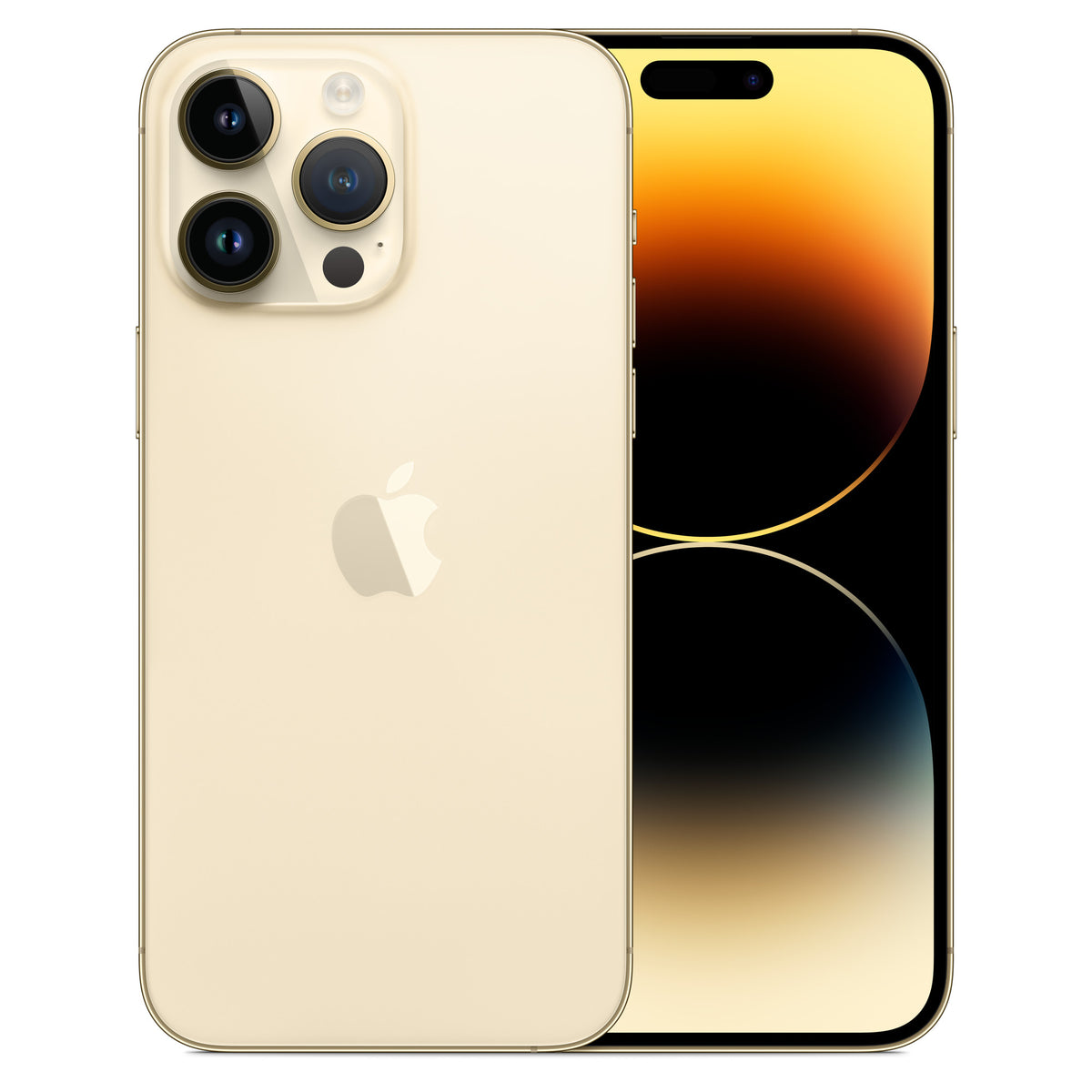 iPhone 14 Pro Max - Open Box Gold, back and front