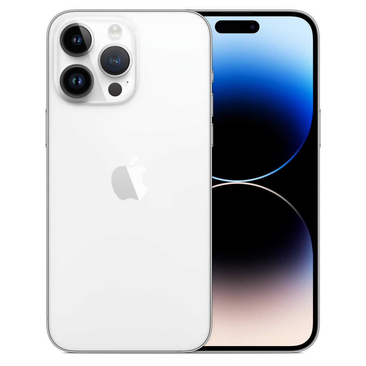 iPhone 14 Pro Max - Open Box Silver, back and front