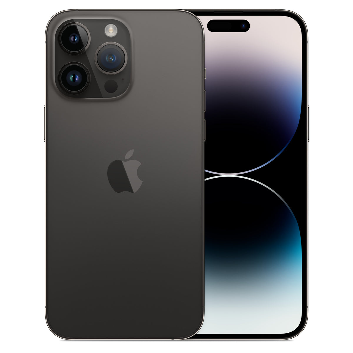 iPhone 14 Pro Max - Open Box Space Black, back and front