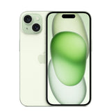 iPhone 15 - Open Box Green, back and front
