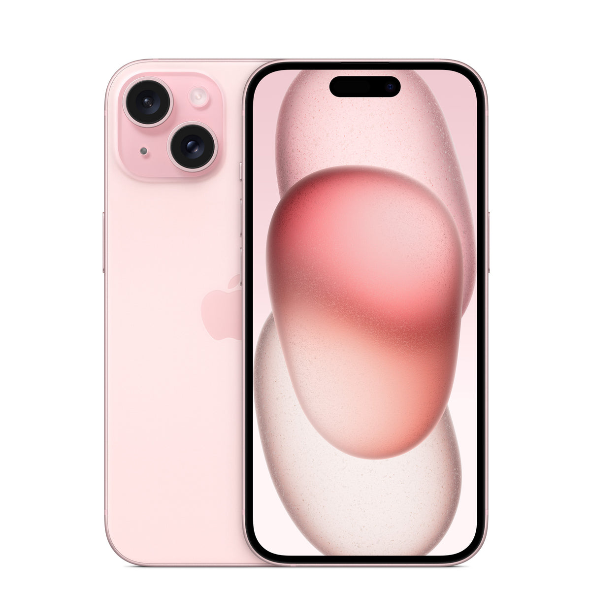 iPhone 15 - Open Box Pink, back and front