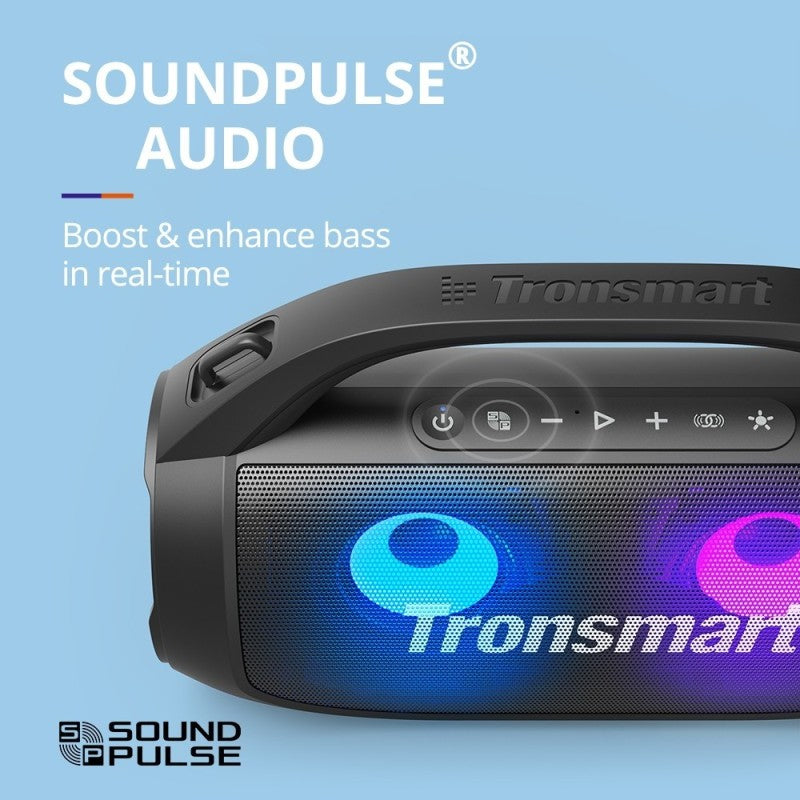 Tronsmart Bang SE 40W Portable Party Speaker With Built in Power bank and 3 LED Modes, up to 24 hours playtime