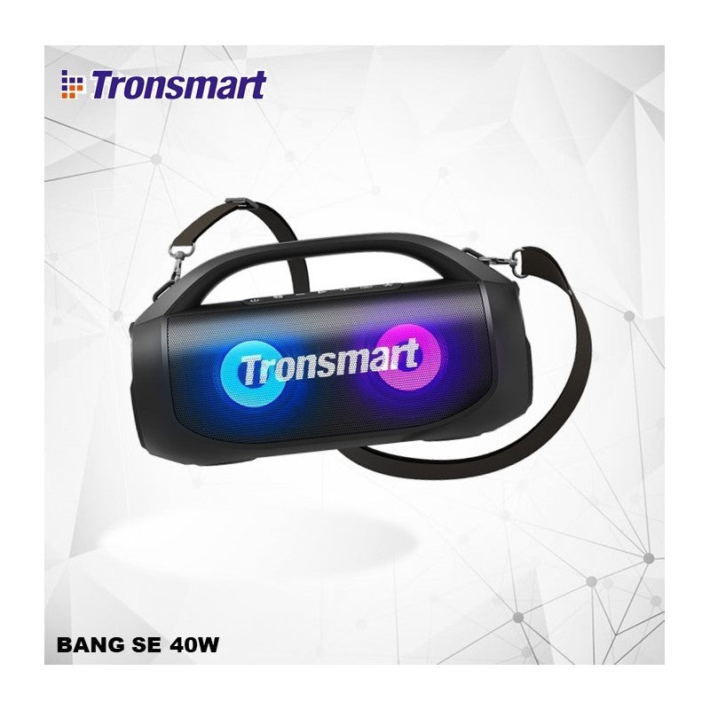 Tronsmart Bang SE 40W Portable Party Speaker With Built in Power bank and 3 LED Modes, up to 24 hours playtime