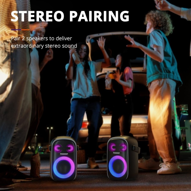 Tronsmart Halo 110 60W Portable Party Speaker, Superb Stereo Sound and Up to 18 Hours of Playtime