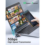 UGREEN 2-in-1 USB 3.0 & USB-C SD Card Reader – High-Speed Dual Card Transfer, Compact - CM304 80191