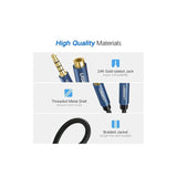 UGREEN 3.5mm Male to Female Extension Audio Cable, 1.5M Braided Cable - AV118 40674