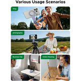 UGREEN 360 Degree Magnetic Phone Tripod, Aerospace Grade Aluminum, Multi-Mode, 118g Lightweight - LP962 75509