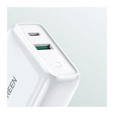 UGREEN 38W Dual-Port USB-A + USB-C Smart & Fast Charger for Phones, Tablets & Ipads - CD170 60468