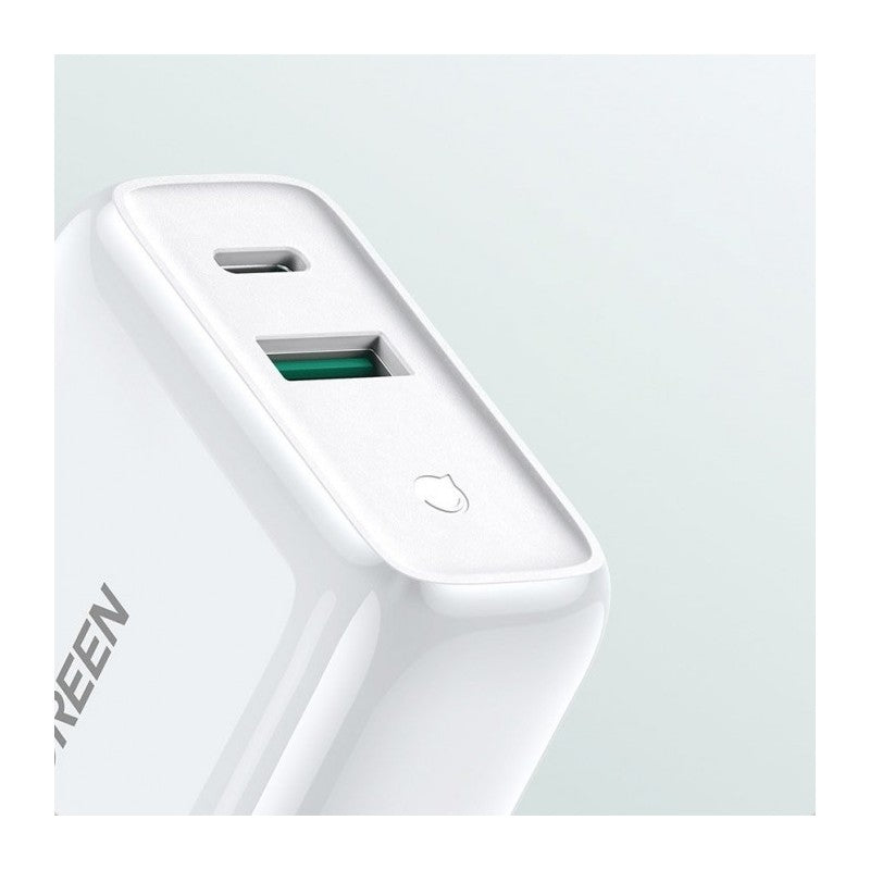 UGREEN 38W Dual-Port USB-A + USB-C Smart & Fast Charger for Phones, Tablets & Ipads - CD170 60468