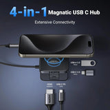 UGREEN 4-in-1 USB-C Hub – 4K@60Hz HDMI, 100W PD, Foldable Stand - CM801 35590