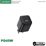 UGREEN 45W Dual-Port USB-A + USB-C Smart & Fast Charger for Phones, Tablets & Ipads - X525 65057