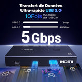 UGREEN 4K 2Ports HDMI KVM Switch Box, Control 2 PC’s Sharing Single Monitor and 4 ports - AK502 45452