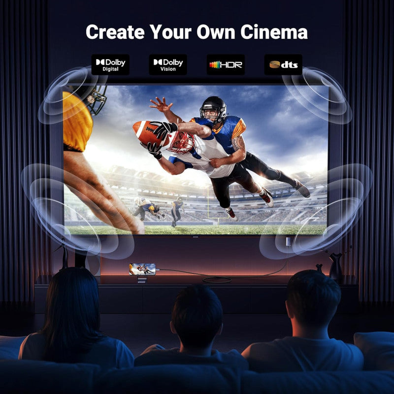 UGREEN 4K @ 60Hz 2in1Display + Charging USB-C to HDMI Cable with additional USB-C PD port allows charging - CM675 55330