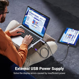 UGREEN 4K@60Hz Active HDMI to USB C Adapter Cable 2M with USB Power Unidirectional HDMI to Thunderbolt - CM773 35984A