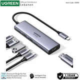 UGREEN 6-in-1 USB-C HUB Docking Station 2x USB 3.2 + 2 USB-C 3.2 + 4K HDMI + USB-C Power Delivery Port - CM511 35999