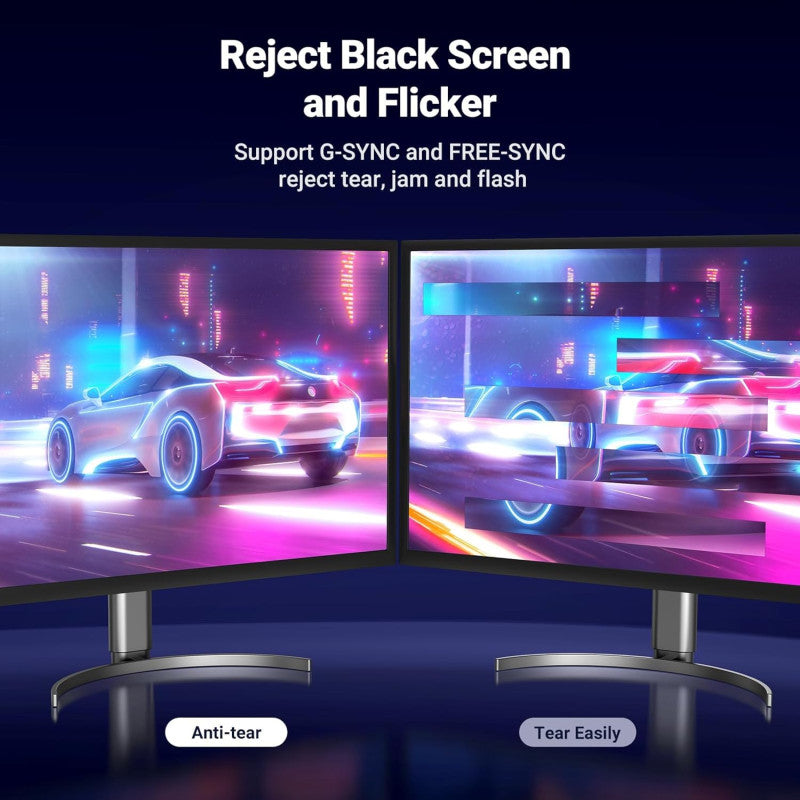 UGREEN 8K Display Port 1.4 Male to Male Braided Cable, Available in 1.5M, 3M, 5M - DP114 80391 80393 80394