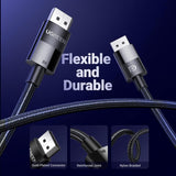 UGREEN 8K Display Port 1.4 Male to Male Braided Cable, Available in 1.5M, 3M, 5M - DP114 80391 80393 80394