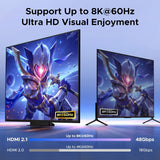UGREEN 8K@60Hz Dual-Monitor HDMI KVM Switch (2 In/2 Out), 2 Computers Share 2 Monitors & 4 USB Devices - AK703 85100