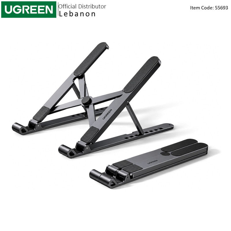 UGREEN Adjustable Laptop Stand, Foldable Ergonomic, 8-Level Height Adjustment, Stable Supports Laptops Up to 15.6" - LP977 55693