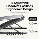 UGREEN Adjustable Laptop Stand, Foldable Ergonomic, 8-Level Height Adjustment, Stable Supports Laptops Up to 15.6" - LP977 55693