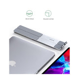 UGREEN Aluminum Laptop Stand Riser, Multiangle, Adjustable, Foldable & Ergonomic Design + Free Pocket - LP451 40289