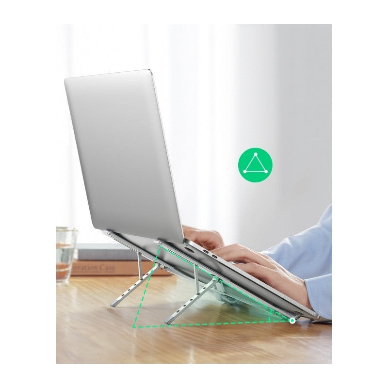 UGREEN Aluminum Laptop Stand Riser, Multiangle, Adjustable, Foldable & Ergonomic Design + Free Pocket - LP451 40289