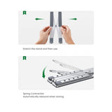 UGREEN Aluminum Laptop Stand Riser, Multiangle, Adjustable, Foldable & Ergonomic Design + Free Pocket - LP451 40289