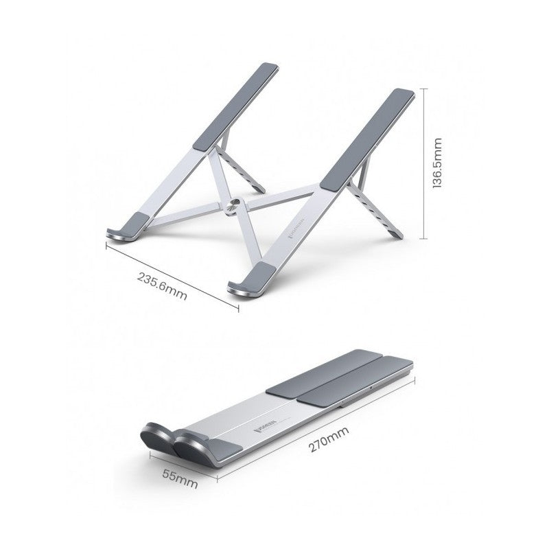 UGREEN Aluminum Laptop Stand Riser, Multiangle, Adjustable, Foldable & Ergonomic Design + Free Pocket - LP451 40289