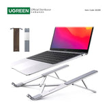 UGREEN Aluminum Laptop Stand Riser, Multiangle, Adjustable, Foldable & Ergonomic Design + Free Pocket - LP451 40289