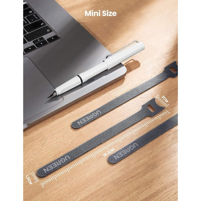 UGREEN Cable management Tie, easy to use, Durable & Flexible Design, Pack of 20Pcs - LP401 20245