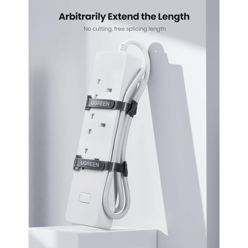 UGREEN Cable management Tie, easy to use, Durable & Flexible Design, Pack of 20Pcs - LP401 20245