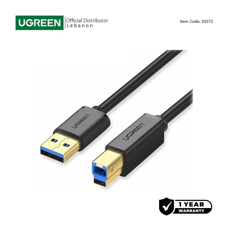 UGREEN Cable Printer USB 3.0, 2m Super Speed - US210 10372