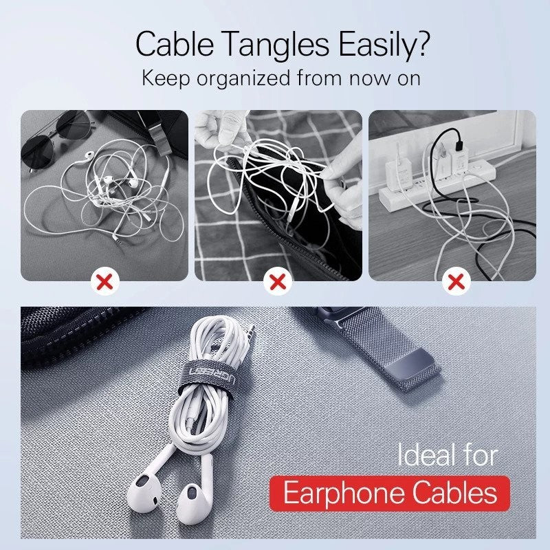 UGREEN Cable tie Organizer Wire Wider, Made of high quality materials - 50370