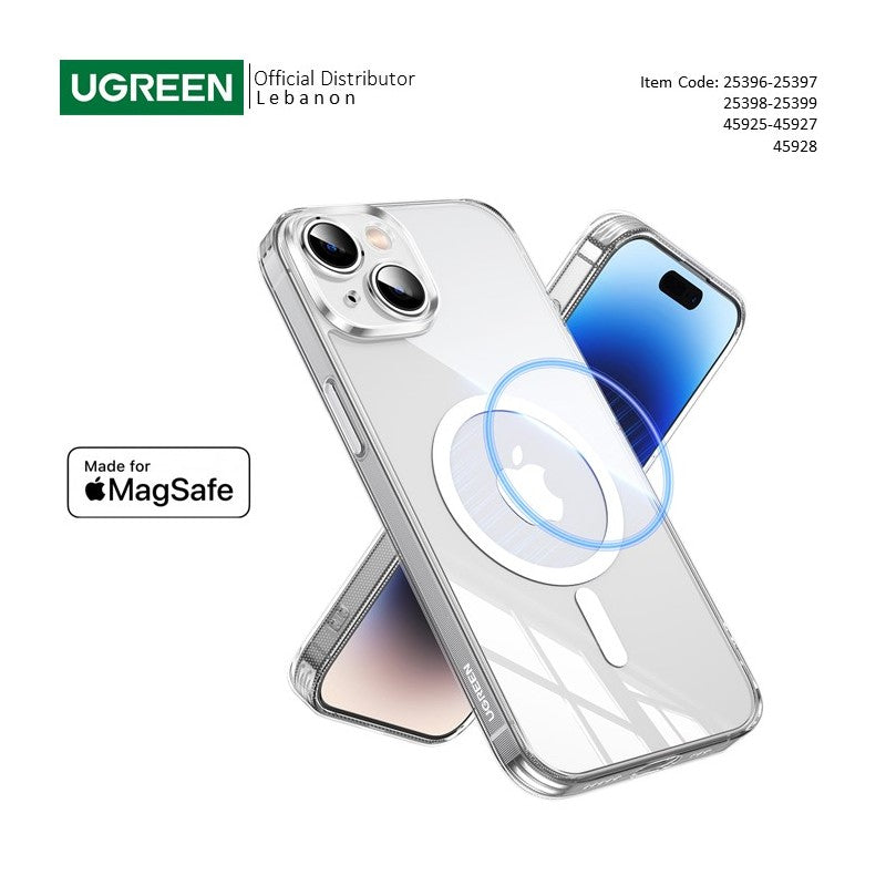 UGREEN Crystal Transparent Magnetic Protective Case for iPhone 15/16 - 25396 25397 25398 25399 45925 45927 45928