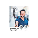 UGREEN Dual Function Selfie Stick & Tripod with Bluetooth Remote, Adjustable Height form 30.5cm to 157cm - LP586 15062