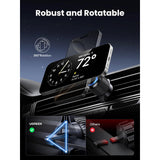 UGREEN Elite 15W Fast Wireless Car Charger, Qi2 Strong Magnetic Mount with LED Light for iPhone - W708 35970