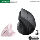 UGREEN Ergonomic Vertical 57° Ergonomic Angle, Silent Mouse, Bluetooth & Wireless, 4000 DPI - M571P 65042 65666