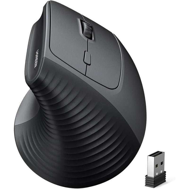 UGREEN Ergonomic Vertical 57° Ergonomic Angle, Silent Mouse, Bluetooth & Wireless, 4000 DPI - M571P 65042 65666