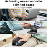 UGREEN Ergonomic Wireless Trackball Mouse, BT & 2.4G, 2000 DPI, Multi-Device Pairing, USB-C Rechargeable - M785DR 85892