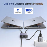 UGREEN Gigabit Ethernet Splitter 1 TO 2 up to 100meter transmission without signal loss - NW301 45311