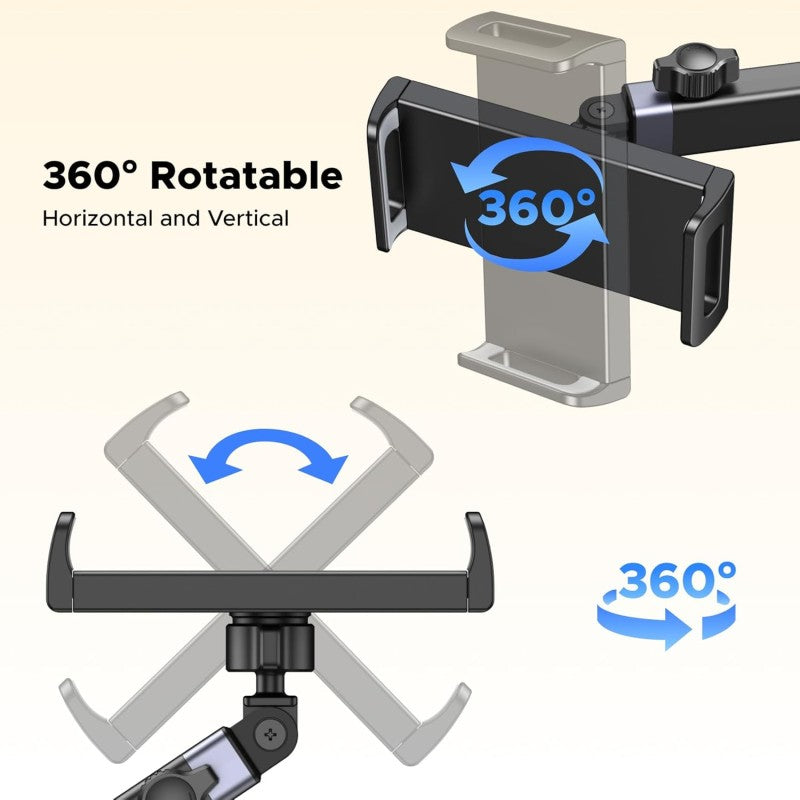 UGREEN Headrest Car Tablet Mount with Extendable Arm & 360° Rotation – Travel Essential for Kids - LP904 55443