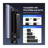 UGREEN M.2 NVMe SSD Enclosure – 10Gbps USB-C 3.2 Gen 2, Aluminum Case, Up to 8TB - CM767 15813