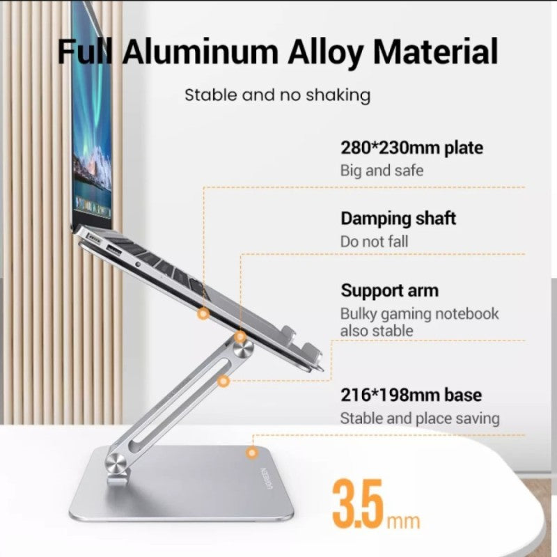 UGREEN Multi-Angle Adjustable, Lifting Laptop Stand. Dual Axis Design, Height and Angle Adjustable - LP339 40291