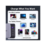 UGREEN NEXODE 140W GaN Tech Chip, 3 Ports Charger for Phones, Tablets, Ipads, Laptops & MacBooks - CD289 90549